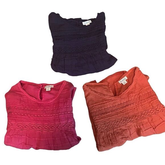 Sundance (3) Aria Eyelet BUNDLE Three Size Small Boho Women's Lace Blouse - Picture 1 of 16
